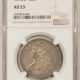 Early Halves 1817/3 CAPPED BUST HALF DOLLAR – PCGS XF-45, NICE QUALITY! PREMIUM QUALITY!