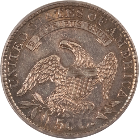 Early Halves 1829/7 CAPPED BUST HALF DOLLAR, O-101a – PCGS AU-55, POPULAR VARIETY!