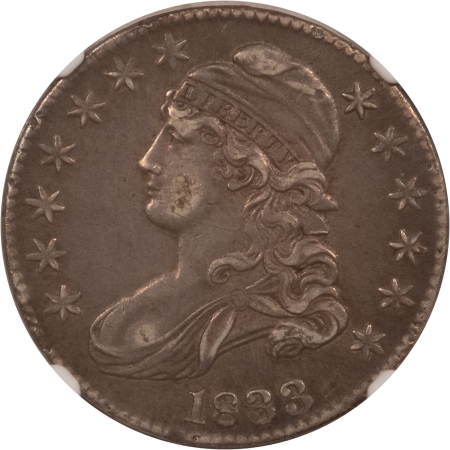 Early Halves 1833 CAPPED BUST HALF DOLLAR – NGC AU-50