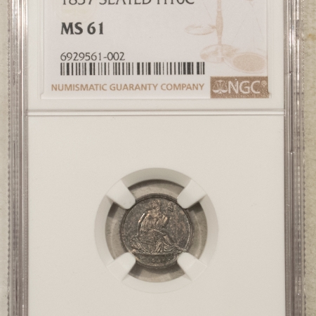 Liberty Seated Half Dimes 1837 LIBERTY SEATED HALF DIME NGC MS-61