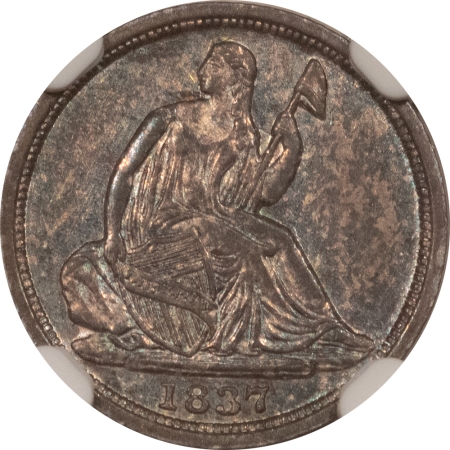 Liberty Seated Half Dimes 1837 LIBERTY SEATED HALF DIME NGC MS-61