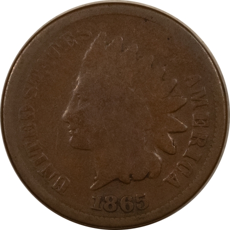 Indian 1865 INDIAN CENT, PLAIN 5 – CIRCULATED!