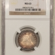 Liberty Seated Quarters 1862 SEATED LIBERTY QUARTER – NGC AU-55, WHITE CIVIL WAR DATE!