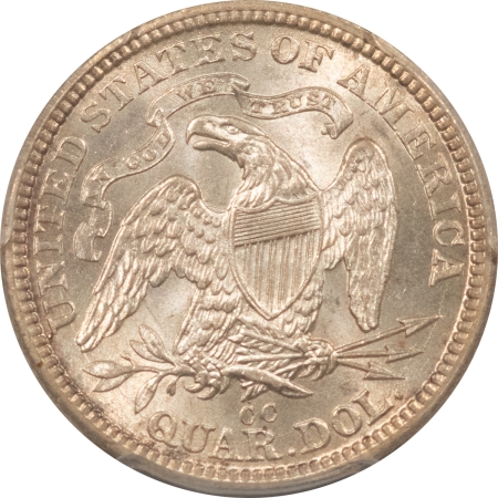 Liberty Seated Quarters 1877-CC SEATED LIBERTY QUARTER PCGS MS-64 PREMIUM QUALITY LOOKS GEM CARSON CITY!