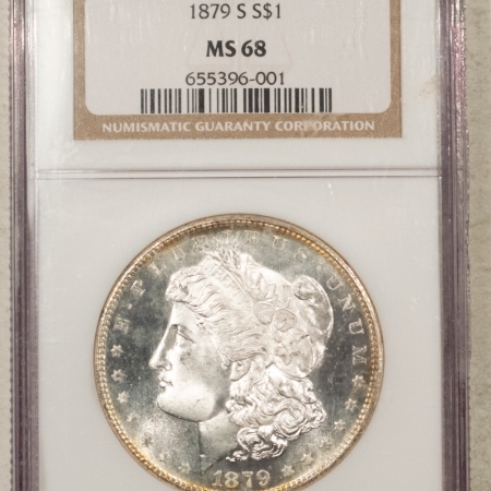 Morgan Dollars 1879-S $1 MORGAN DOLLAR – NGC MS-68, BLAZING WHITE LUSTER & A PRISTINE EXAMPLE!