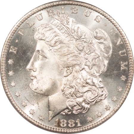 Morgan Dollars 1881-S $1 MORGAN DOLLAR – PCGS MS-66 BLAST WHITE & NICE!