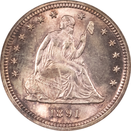 Liberty Seated Quarters 1891 SEATED LIBERTY QUARTER – NGC MS-65