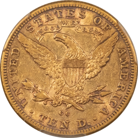 $10 1892-CC $10 LIBERTY GOLD EAGLE – PCGS XF-40, LOW MINTAGE, CARSON CITY!