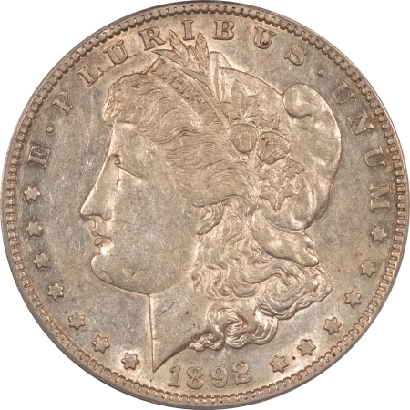 Morgan Dollars 1892-S $1 MORGAN DOLLAR – PCGS AU-50, REALLY TOUGH DATE, NICE FRESH!