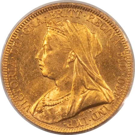 Bullion 1893 GREAT BRITAIN VICTORIA GOLD SOVEREIGN .2354 OZ AGW, KM785 PCGS MS-62 FLASHY