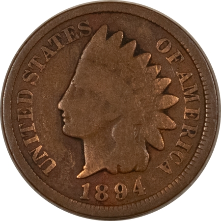 Indian 1894/1894 INDIAN CENT – CIRCULATED, NEAT VARIETY!