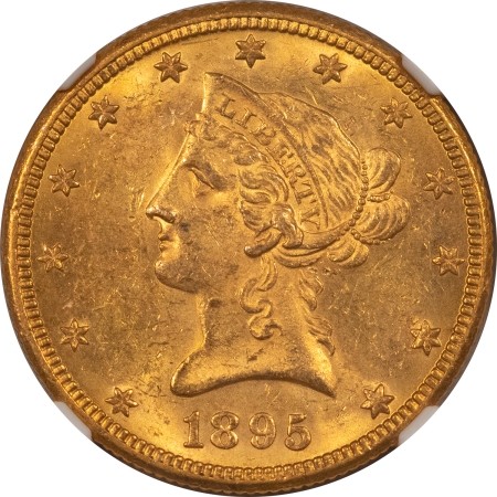 $10 1895-O $10 LIBERTY GOLD EAGLE – NGC MS-61, FRESH & LUSTROUS!