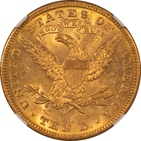 $10 1895-O $10 LIBERTY GOLD EAGLE – NGC MS-61, FRESH & LUSTROUS!