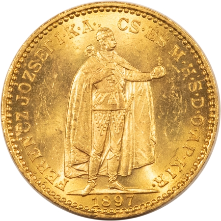 Gold Bullion 1897-KB HUNGARY 20 KORONA GOLD .1961 AGW LUSTROUS FLASHY BU!