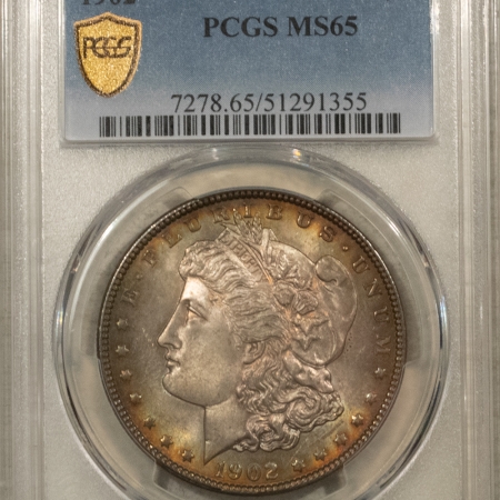 Morgan Dollars 1902 MORGAN DOLLAR PCGS MS-65, LOVELY & PREMIUM QUALITY!