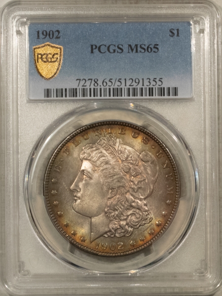 Morgan Dollars 1902 MORGAN DOLLAR PCGS MS-65, LOVELY & PREMIUM QUALITY!