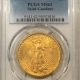 $20 1909-S $20 ST GAUDENS GOLD DOUBLE EAGLE – PCGS MS-62, FRESH & FLASHY!