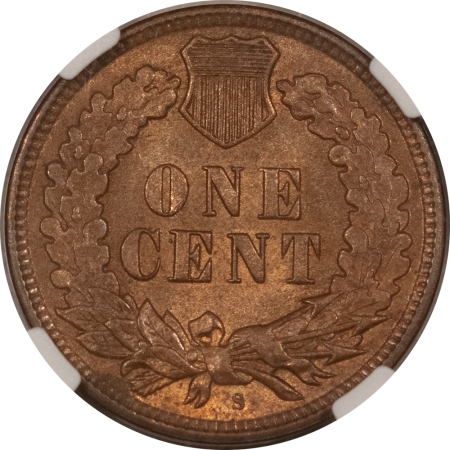 Indian 1909-S INDIAN CENT – NGC MS-63 RB, CHOICE, KEY-DATE!