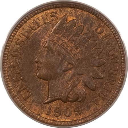 Indian 1909-S INDIAN CENT – PCGS MS-64 RB, ORIGINAL, KEY-DATE!