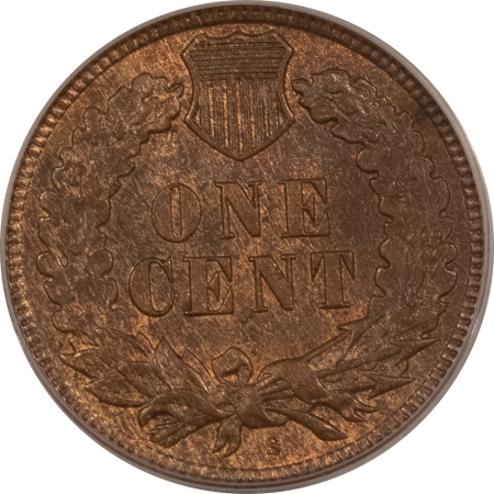 Indian 1909-S INDIAN CENT – PCGS MS-64 RB, ORIGINAL, KEY-DATE!