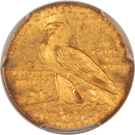 $2.50 1911 $2.50 INDIAN GOLD QUARTER EAGLE – PCGS MS-62, CAC APPROVED!