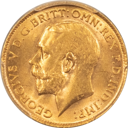 Bullion 1914 GREAT BRITAIN GOLD 1/2 SOVEREIGN, S-4006, KM-814, .1177 AGW – PCGS MS-63