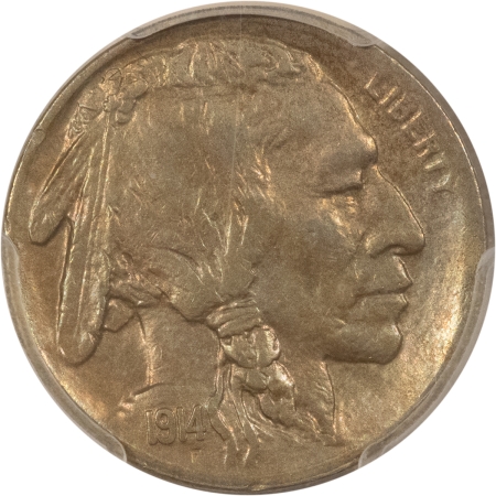 Buffalo Nickels 1914-S BUFFALO NICKEL – PCGS AU-55, ATTRACTIVE!