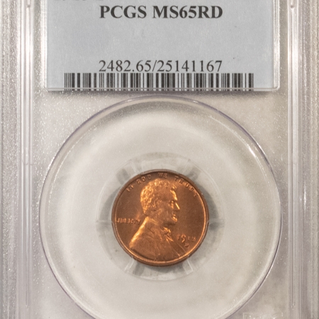 Lincoln Cents (Wheat) 1915-D LINCOLN CENT – PCGS MS-65 RD, FRESH RED GEM!