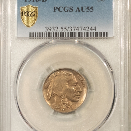 New Store Items 1916-D BUFFALO NICKEL – PCGS AU-55, WELL-STRUCK!