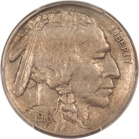 Buffalo Nickels 1916-S BUFFALO NICKEL – PCGS AU-55, TOUGH!