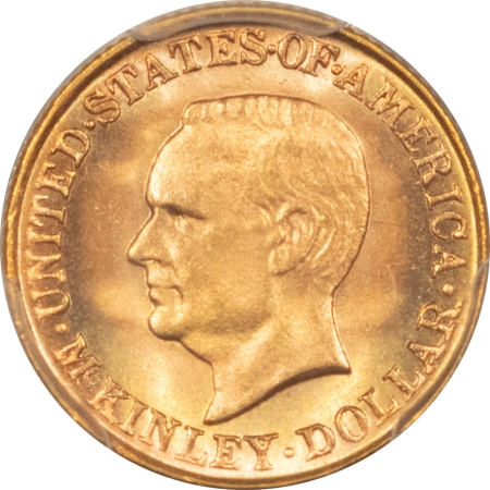 CAC Approved Coins 1917 $1 MCKINLEY GOLD COMMEMORATIVE – PCGS MS-66, CAC APPROVED! REALLY PRETTY!