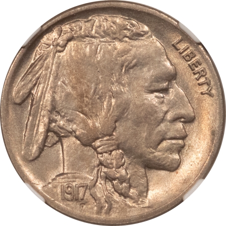 Buffalo Nickels 1917-D BUFFALO NICKEL NGC AU-58