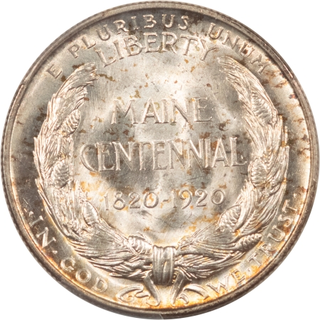 New Certified Coins 1920 MAINE COMMEMORATIVE HALF DOLLAR – PCGS MS-67, A SUPERB GEM! LOVELY COLOR!