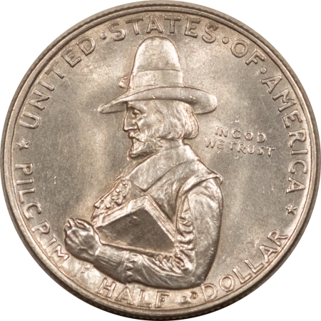 New Store Items 1920 PILGRIM COMMEMORATIVE HALF DOLLAR – UNCIRCULATED, CHOICE! CLAIMS TO GEM!