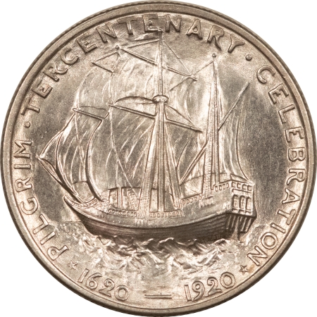 New Store Items 1920 PILGRIM COMMEMORATIVE HALF DOLLAR – UNCIRCULATED, CHOICE! CLAIMS TO GEM!