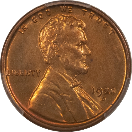 Lincoln Cents (Wheat) 1920-D LINCOLN CENT – PCGS MS-65 RB, PRETTY! TOUGH!