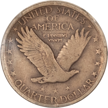 New Certified Coins 1921 STANDING LIBERTY QUARTER – PCGS F-15, ORIGINAL STRONG DATE!