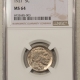 Buffalo Nickels 1913 TYPE 1 BUFFALO NICKEL – NGC MS-65, ORIGINAL GEM!