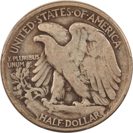 New Certified Coins 1921-D WALKING LIBERTY HALF DOLLAR – PCGS VG-10, LOOKS F-12, PREMIUM QUALITY!