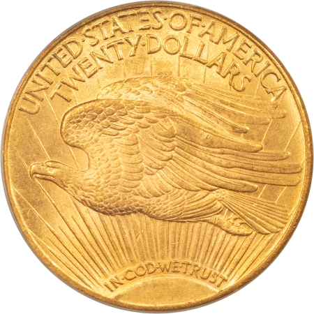 $20 1924 $20 ST GAUDEN GOLD DOUBLE EAGLE – PCGS MS-63, OLD GREEN HOLDER & PQ!