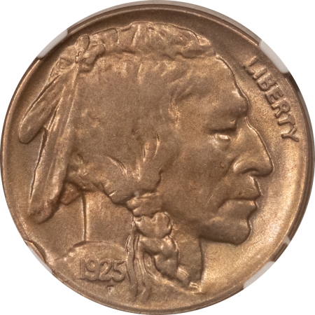 Buffalo Nickels 1925-D BUFFALO NICKEL NGC MS-62