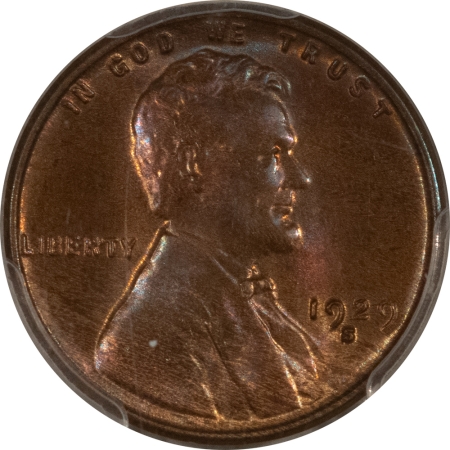 Lincoln Cents (Wheat) 1929-S LINCOLN CENT – PCGS MS-65 RB, TOUGHER DATE, PRETTY COIN!