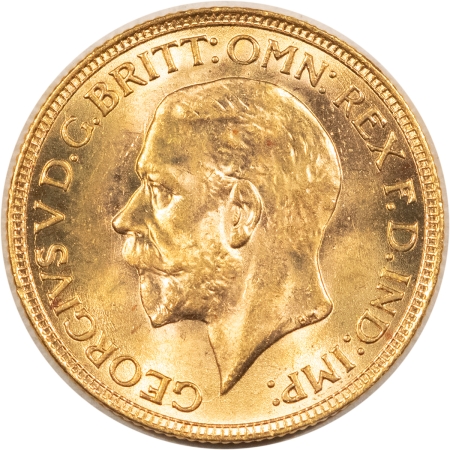 Gold Bullion 1932 SOUTH AFRICA 1 SOVEREIGN GOLD KM-A22 FLASHY CHOICE BU!