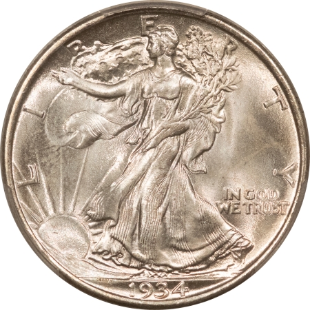 New Certified Coins 1934 WALKING LIBERTY HALF DOLLAR PCGS MS-65, PREMIUM QUALITY LOOKS 66!