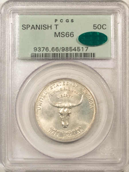 CAC Approved Coins 1935 SPANISH-TRAIL COMMEMORATIVE HALF DOLLAR – PCGS MS-66, OGH, PQ, CAC APPROVED