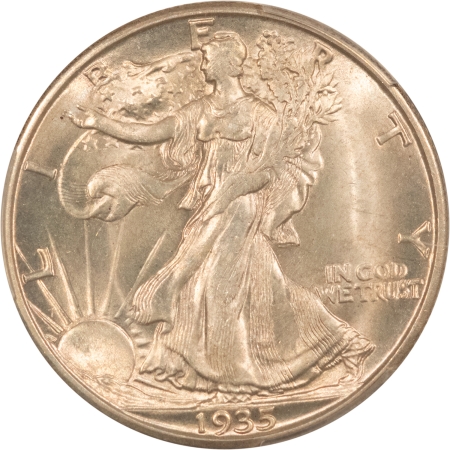 New Certified Coins 1935-D WALKING LIBERTY HALF DOLLAR – PCGS MS-65 ORIGINAL SATINY OFF-WHITE & NICE