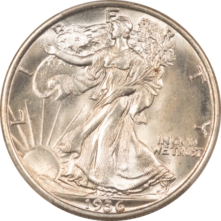 New Certified Coins 1936 WALKING LIBERTY HALF DOLLAR – PCGS MS-65, BLAST WHITE GEM!