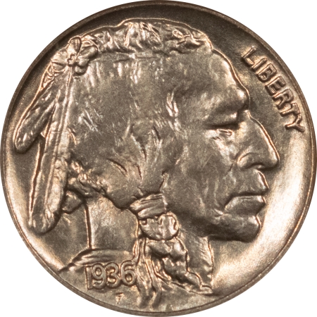 Buffalo Nickels 1936 BUFFALO NICKEL NGC MS-64 CAC APPROVED PREMIUM QUALITY FATTY!