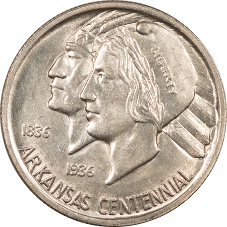 New Store Items 1936 ARKANSAS COMMEMORATIVE HALF DOLLAR – UNCIRCULATED, CHOICE!