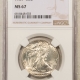 New Certified Coins 1939-D WALKING LIBERTY HALF DOLLAR – PCGS MS-66, PREMIUM QUALITY!